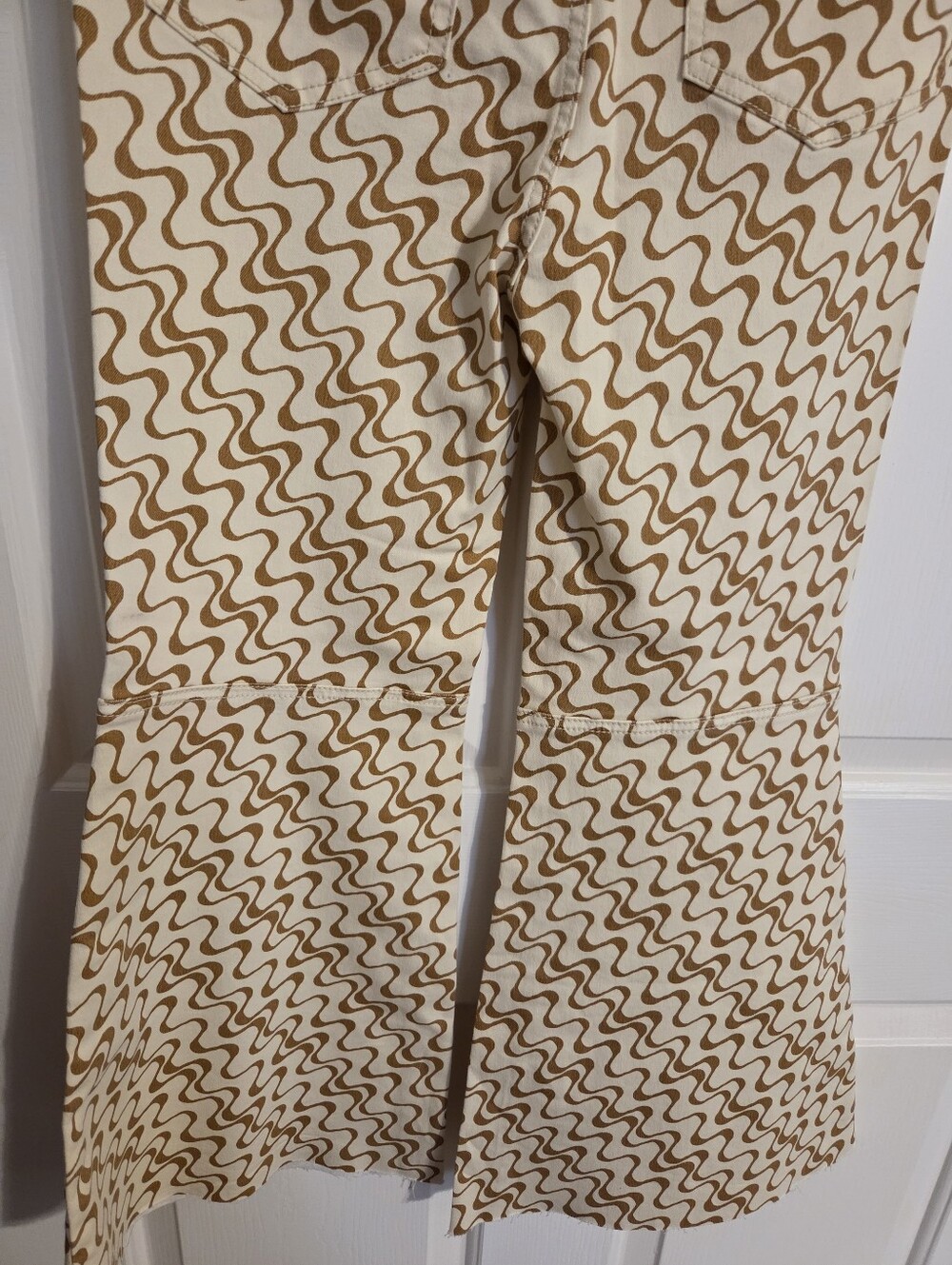 Free People Patterned Flare Jeans Size 27, NWT - Picture 10 of 13